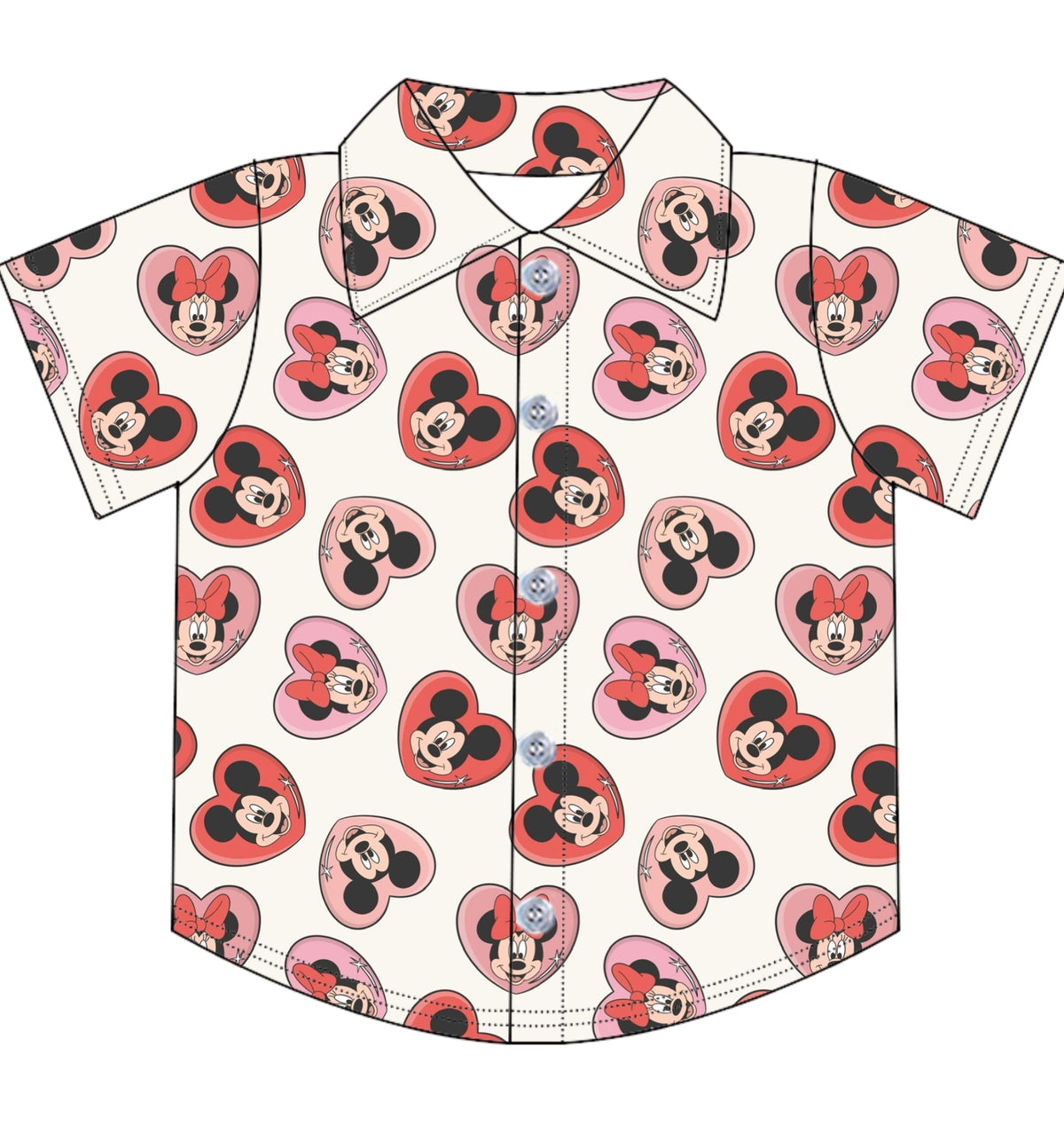 MICKEY & MINNIE / BOYS & MENS SHIRT