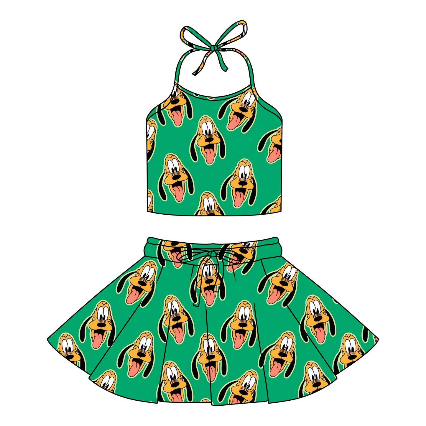 PLUTO / GIRLS HALTER SET