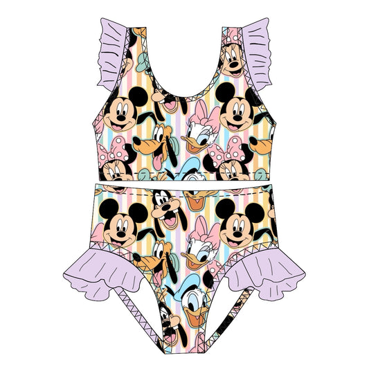 PASTEL FAB 6 / RUFFLE SWIM