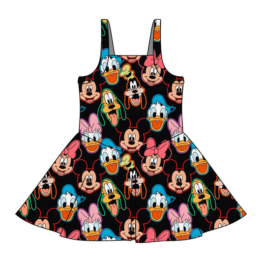 BLACK FAB 6 / GIRLS ATHLETIC DRESS