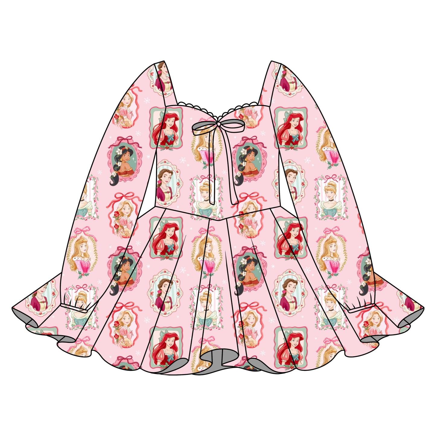 PRINCESS FRAMES / LONG SLEEVE DRESS