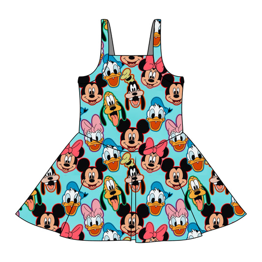 TURQUOISE FAB 6 / GIRLS ATHLETIC DRESS