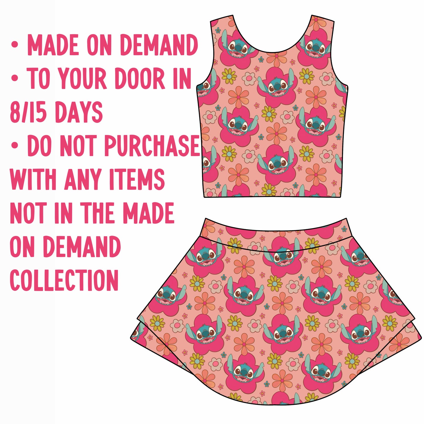 FLOWER STITCH WOMENS ATHLETIC SET