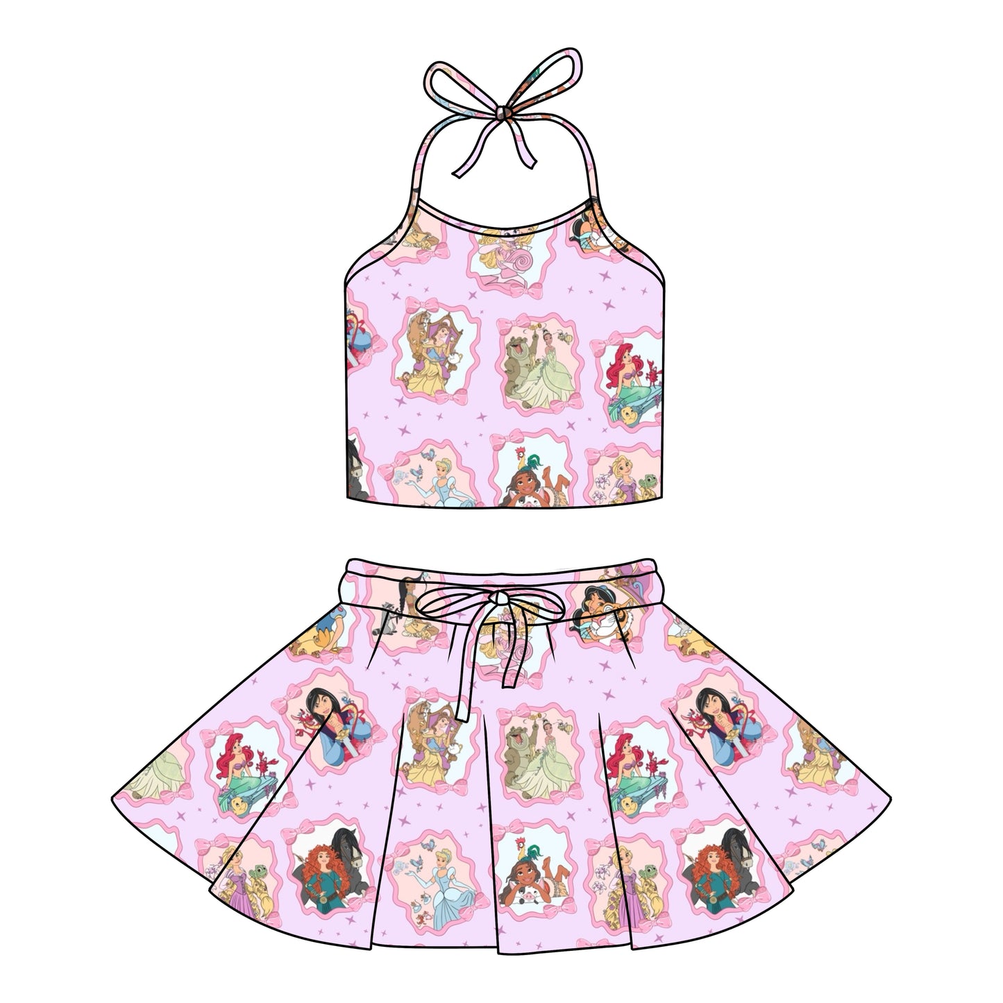 PRINCESS & SIDEKICKS / HALTER SET