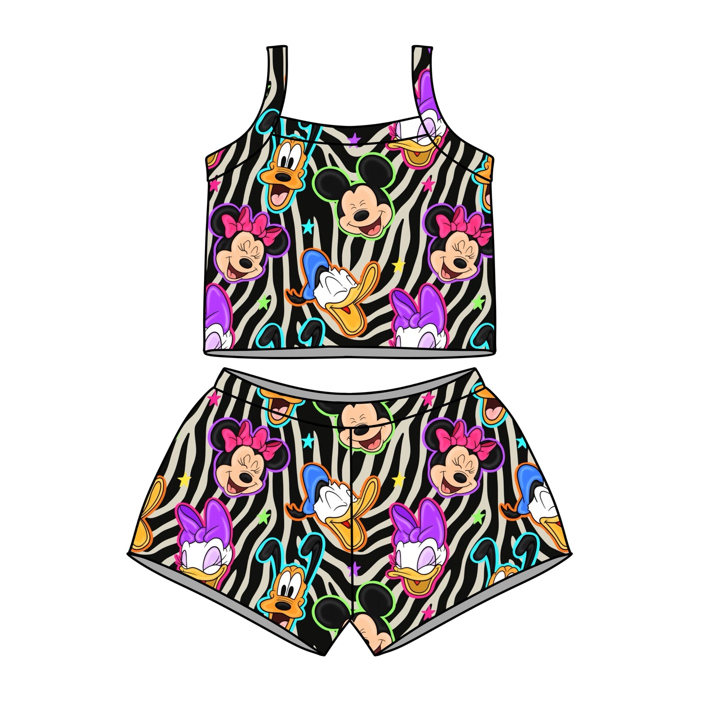 ZEBRA / TANK & SHORTIES SET