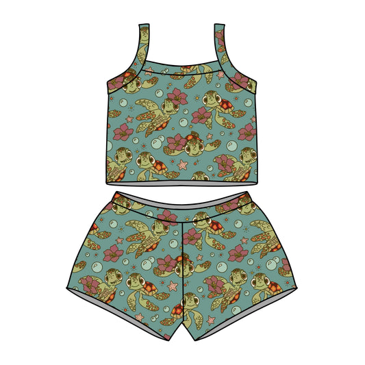 TURTLE / TANK & SHORTIES SET