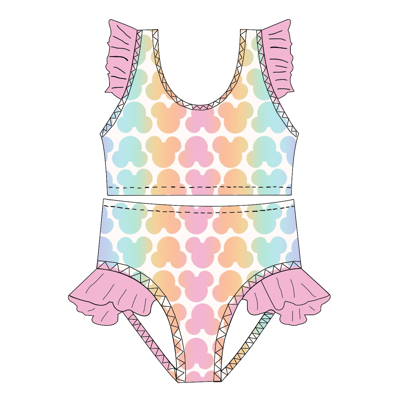 RAINBOW MM / RUFFLE SWIM