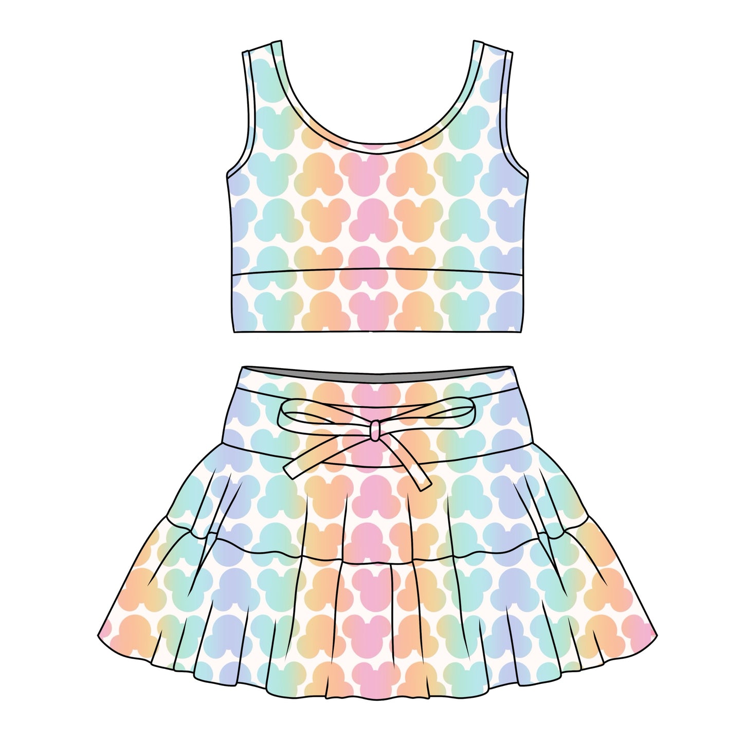 RAINBOW MM / GIRLS TULLE SET