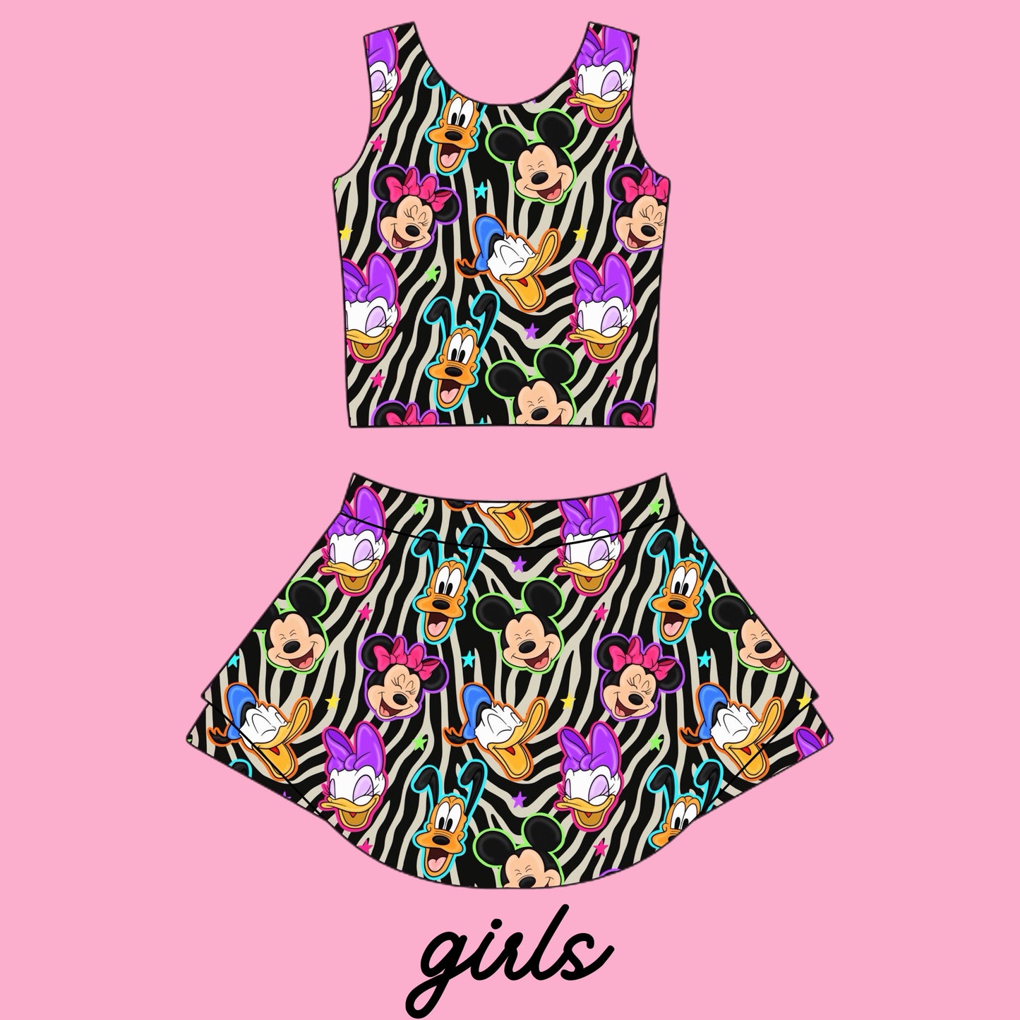 ZEBRA FAB 6 GIRLS ATHLETIC SET