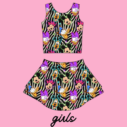 ZEBRA FAB 6 GIRLS ATHLETIC SET