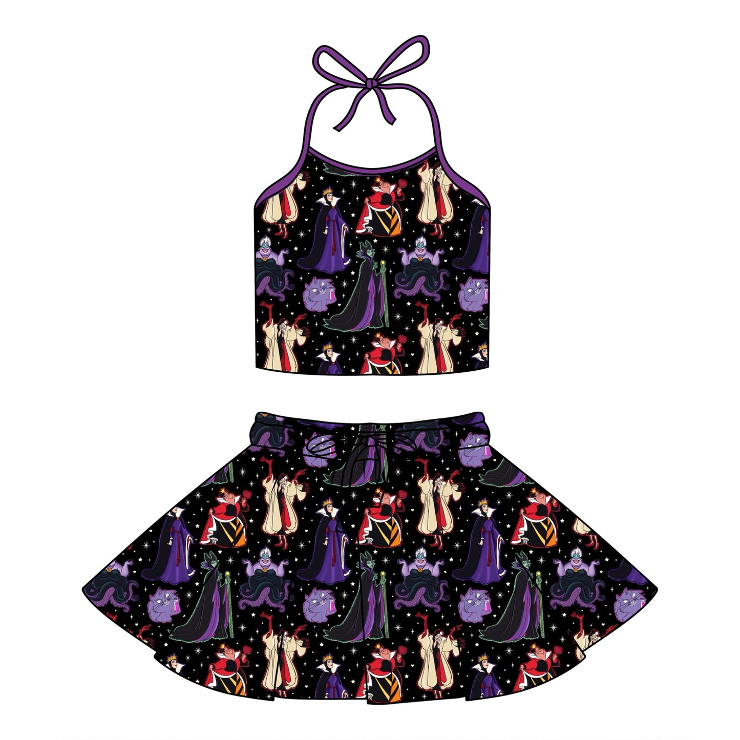 VILLAINS / HALTER SET