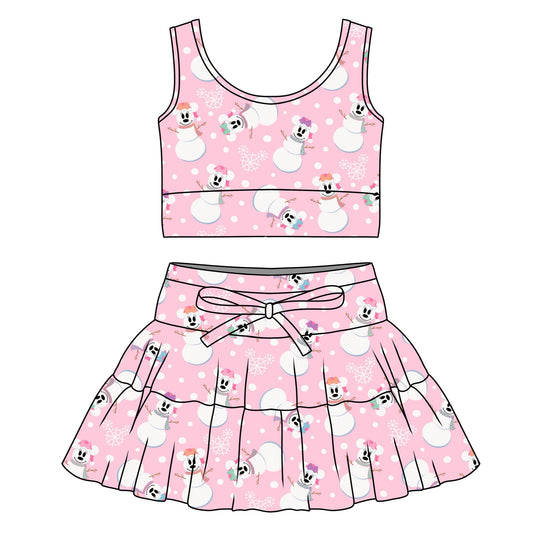 PINK SNOWMAN / GIRLS TULLE SET
