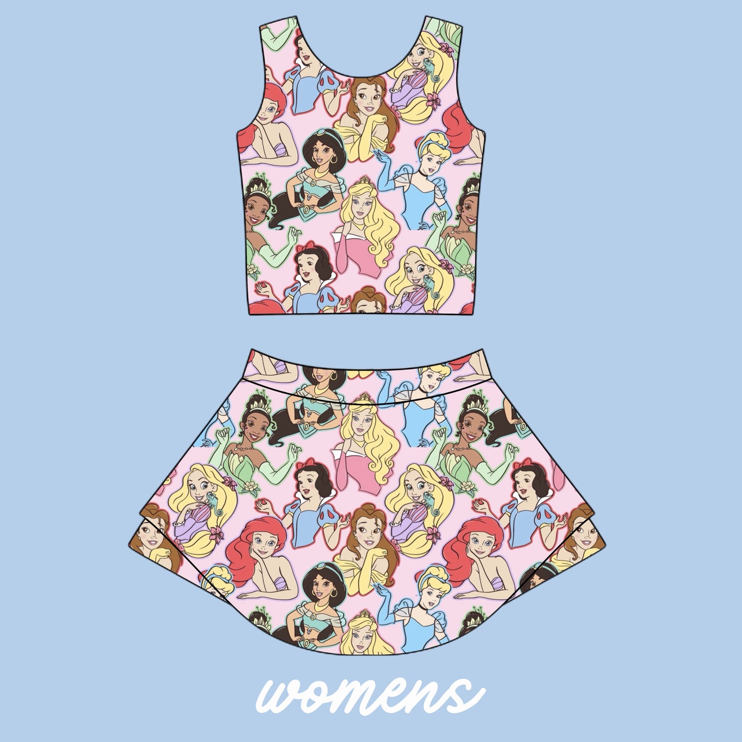 PRINCESSES WOMENS ATHLETIC SET