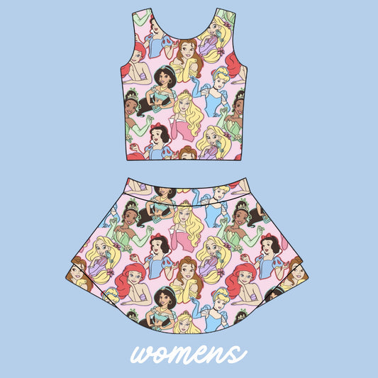 PRINCESSES WOMENS ATHLETIC SET