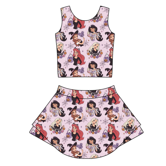 SPOOKY PRINCESSES GIRLS ATHLETIC SET