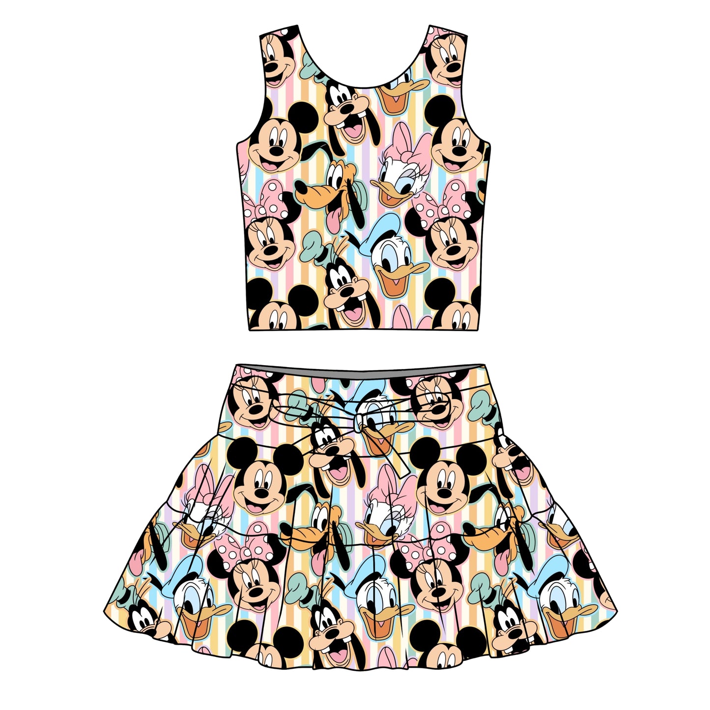PASTEL FAB 6 / WOMENS TULLE SKIRT & TOP
