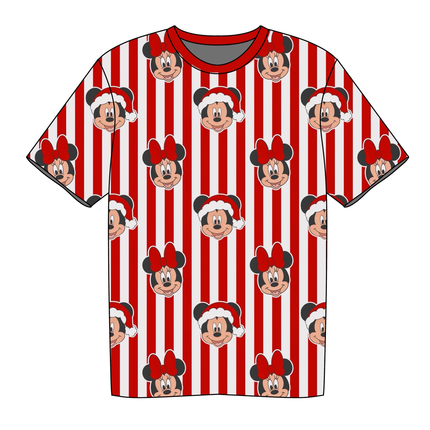 CHRISTMAS STRIPES / BOYS & MENS TEE