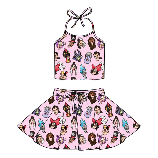 PINK VILLAINS / HALTER SET