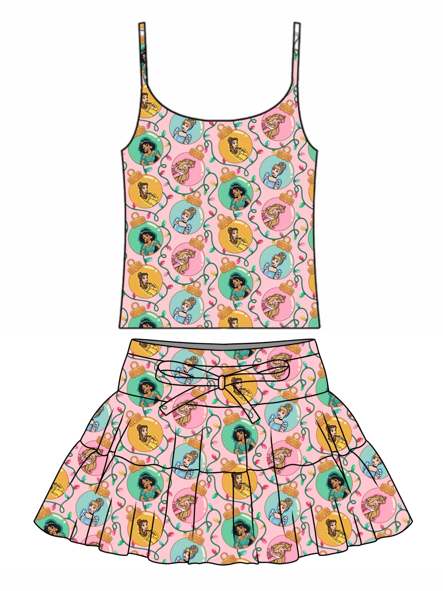 PRINCESS ORNAMENTS / WOMENS TULLE SKIRT & TANK