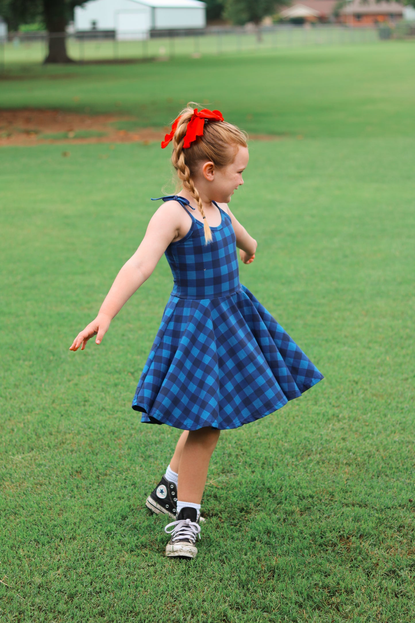 RED CRUISE / TWIRL DRESS