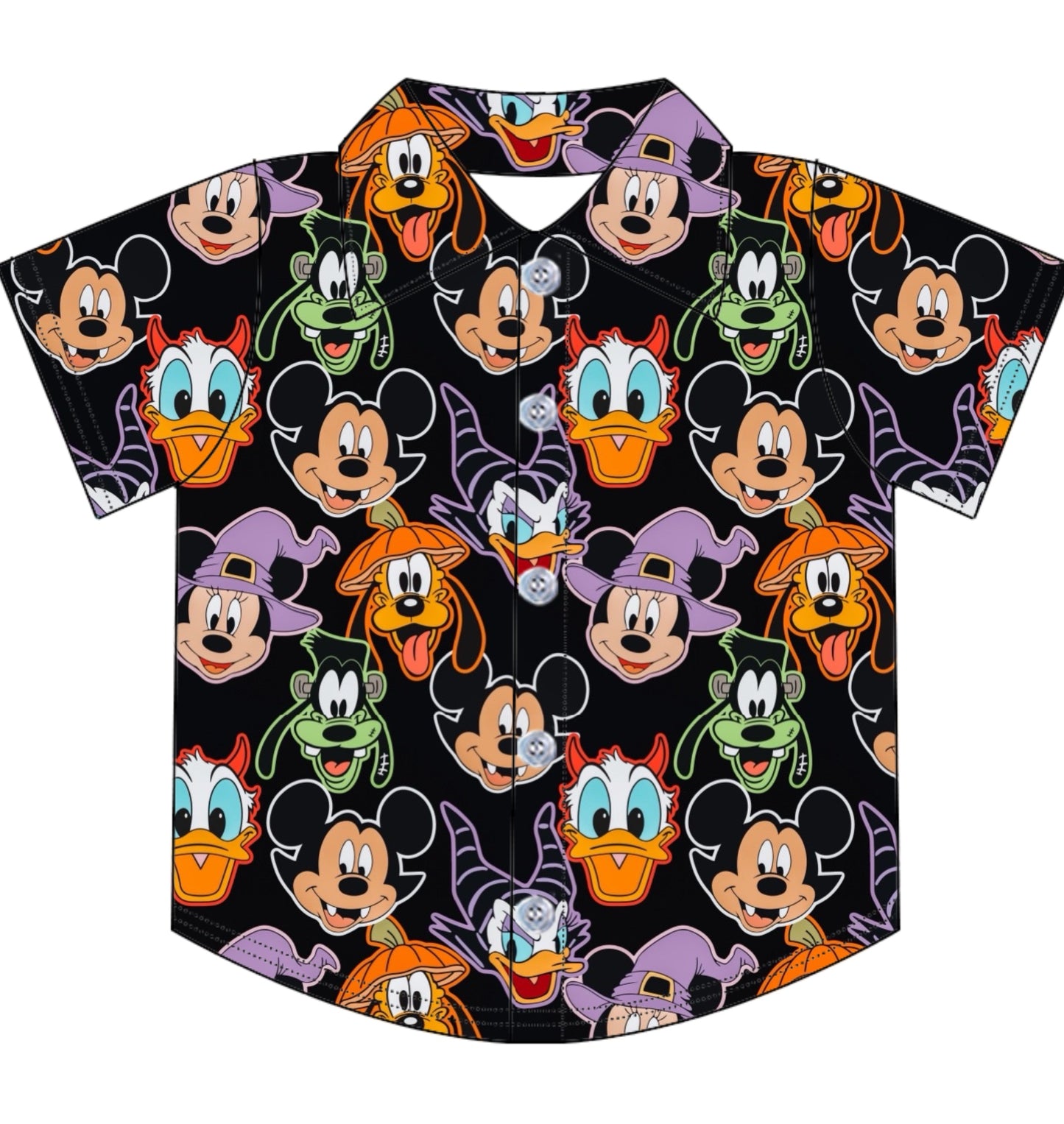 SPOOKY PALS / BOYS BUTTON SHIRT