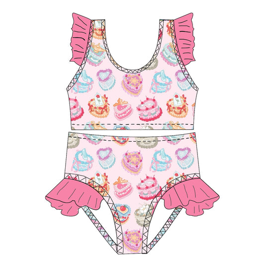 PRINCESS CAKES GIRLS SWIM SUIT