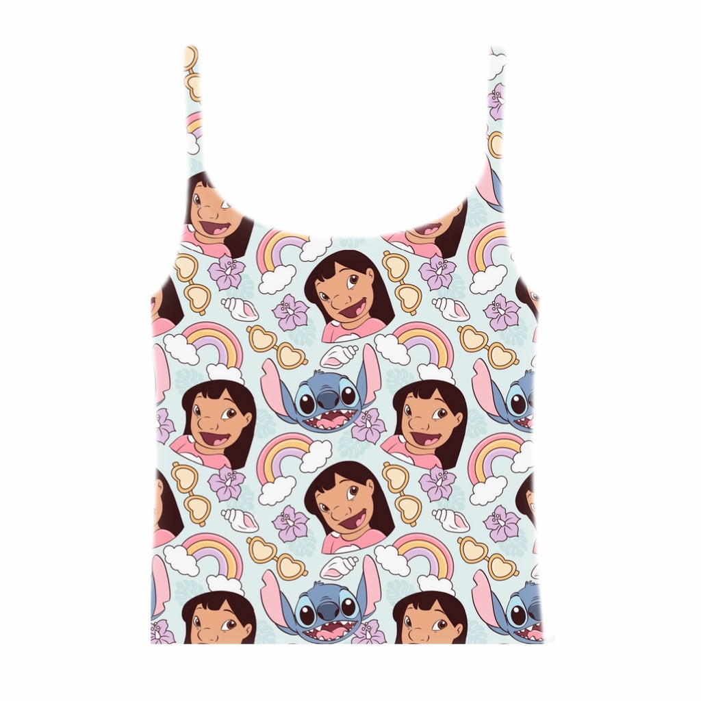 PURPLE LILO & STITCH / WOMEN'S TANK