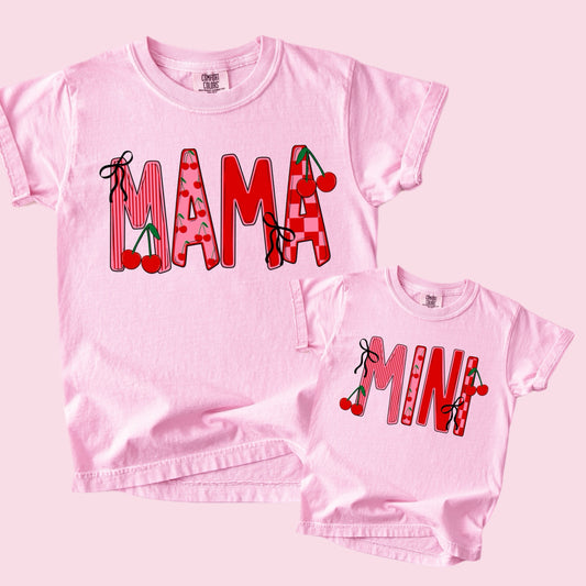 CHERRIES MATCHING COMFORT COLOR TEE