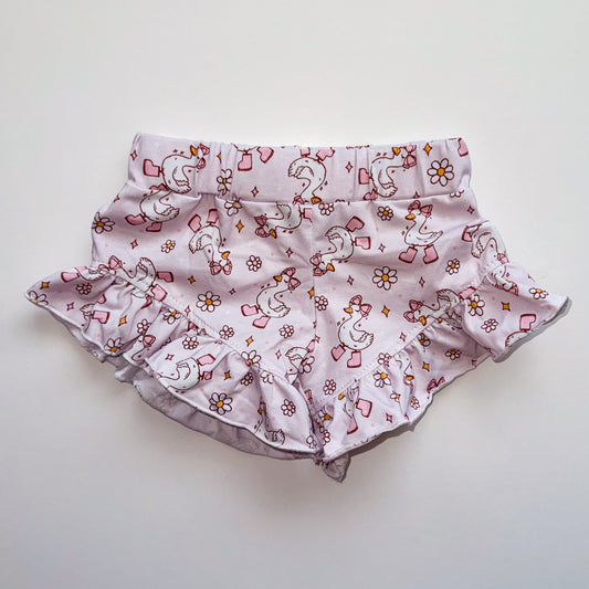 SILLY GOOSE RUFFLE SHORTS