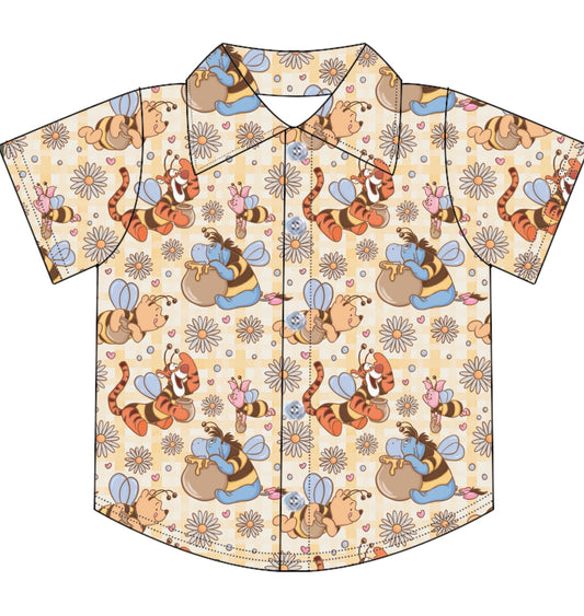 POOH BUMBLE BEE BOYS SHIRT