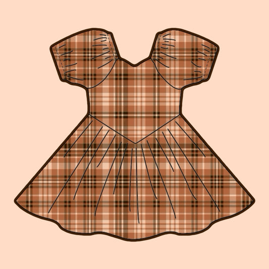 PLAID BABY DOLL DRESS
