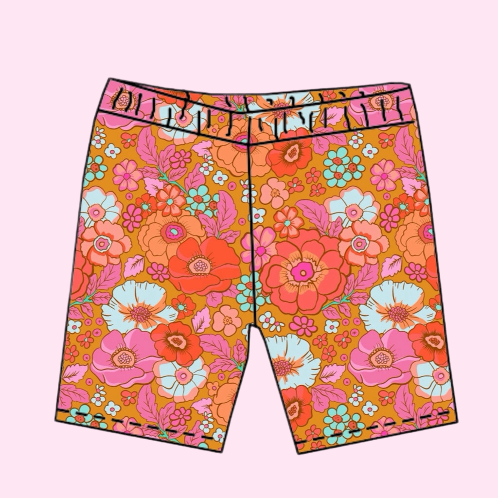 FLORAL / BIKER SHORTS