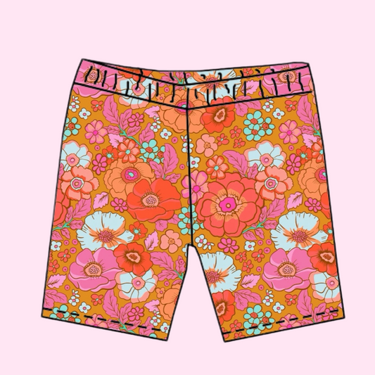 FLORAL / BIKER SHORTS