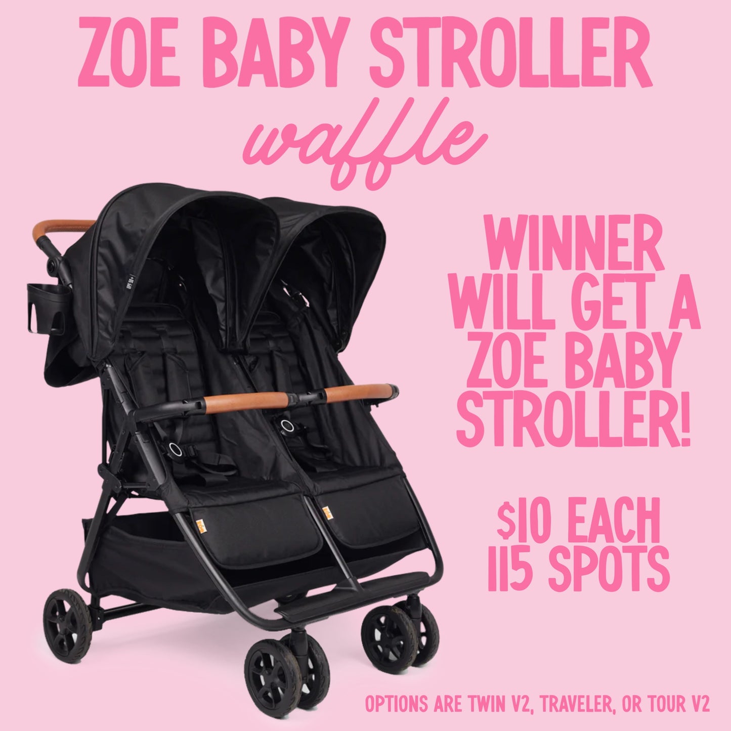 ZOE BABY STROLLER W A F F L E