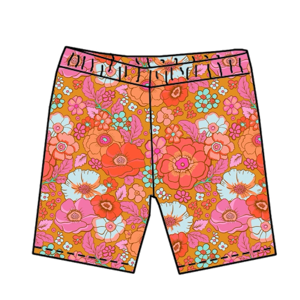 FLORAL / BIKER SHORTS