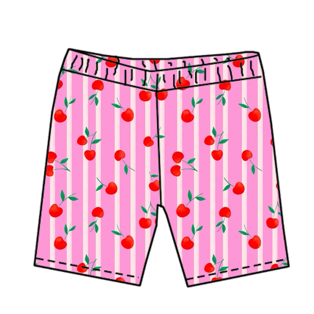 CHERRIES / BIKER SHORTS