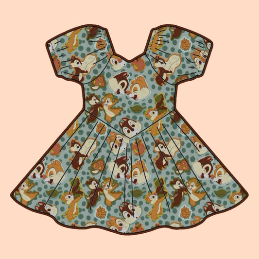 CHIP & DALE BABY DOLL DRESS
