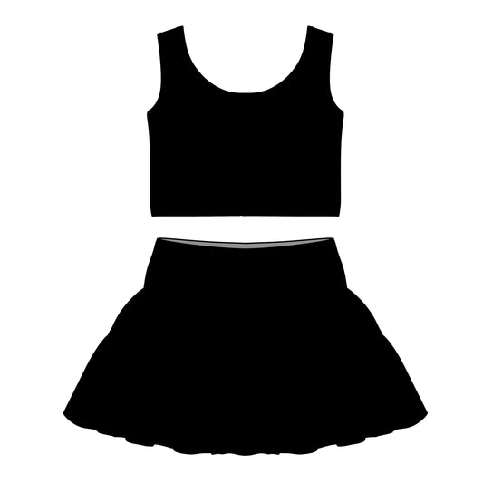 BLACK TULLE SKIRT