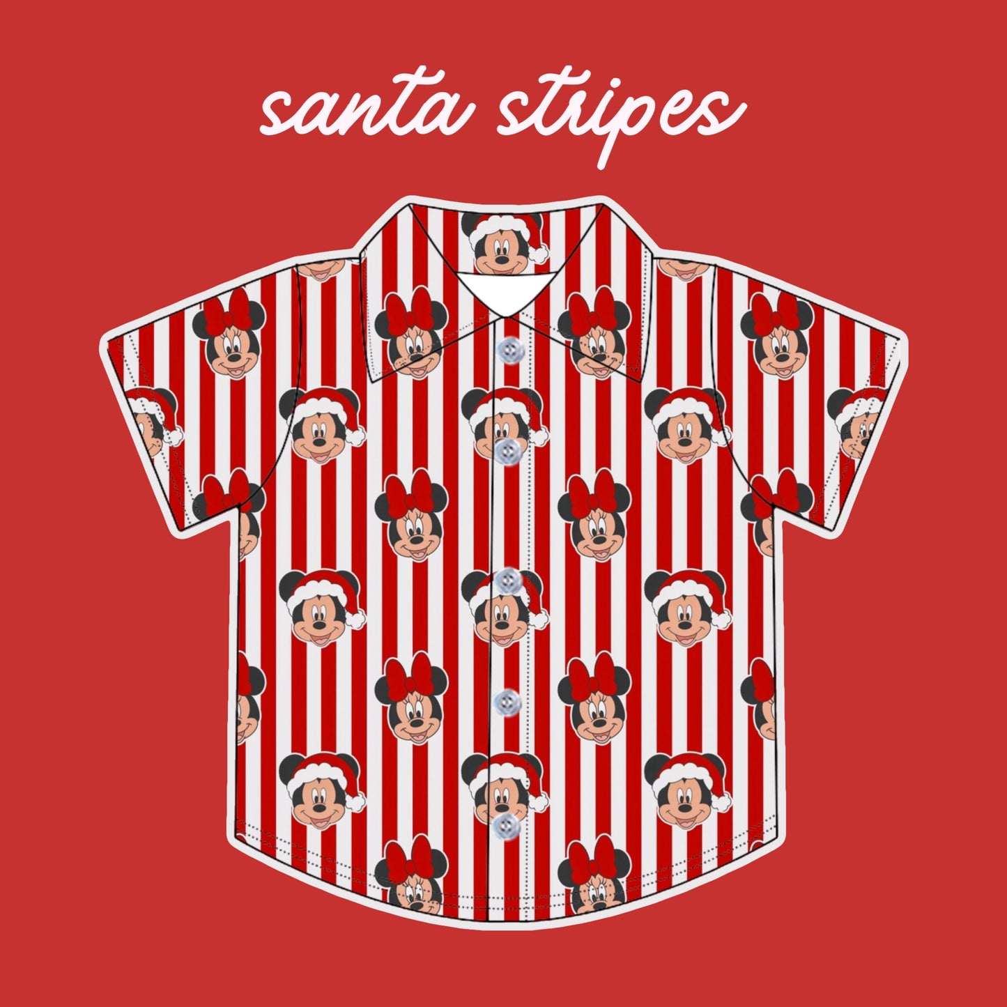 SANTA STRIPES / BOYS SHIRT