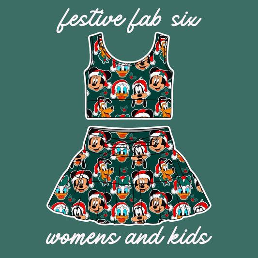 FESTIVE FAB 6 / TULLE SET