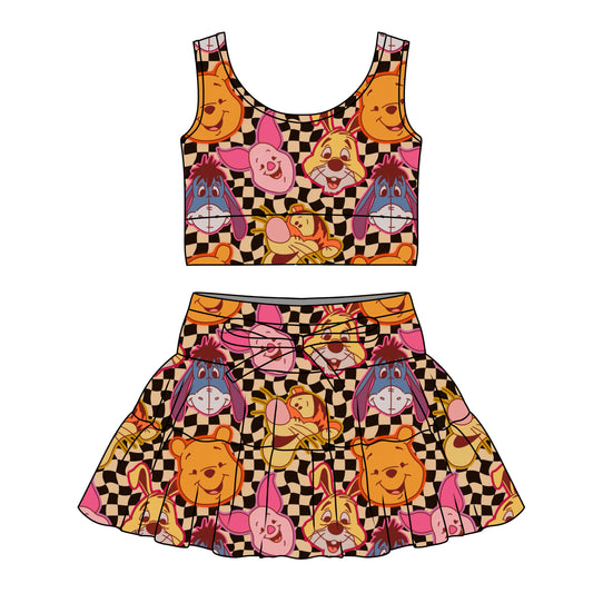 POOH & FRIENDS CHECKERED / GIRLS TULLE SET