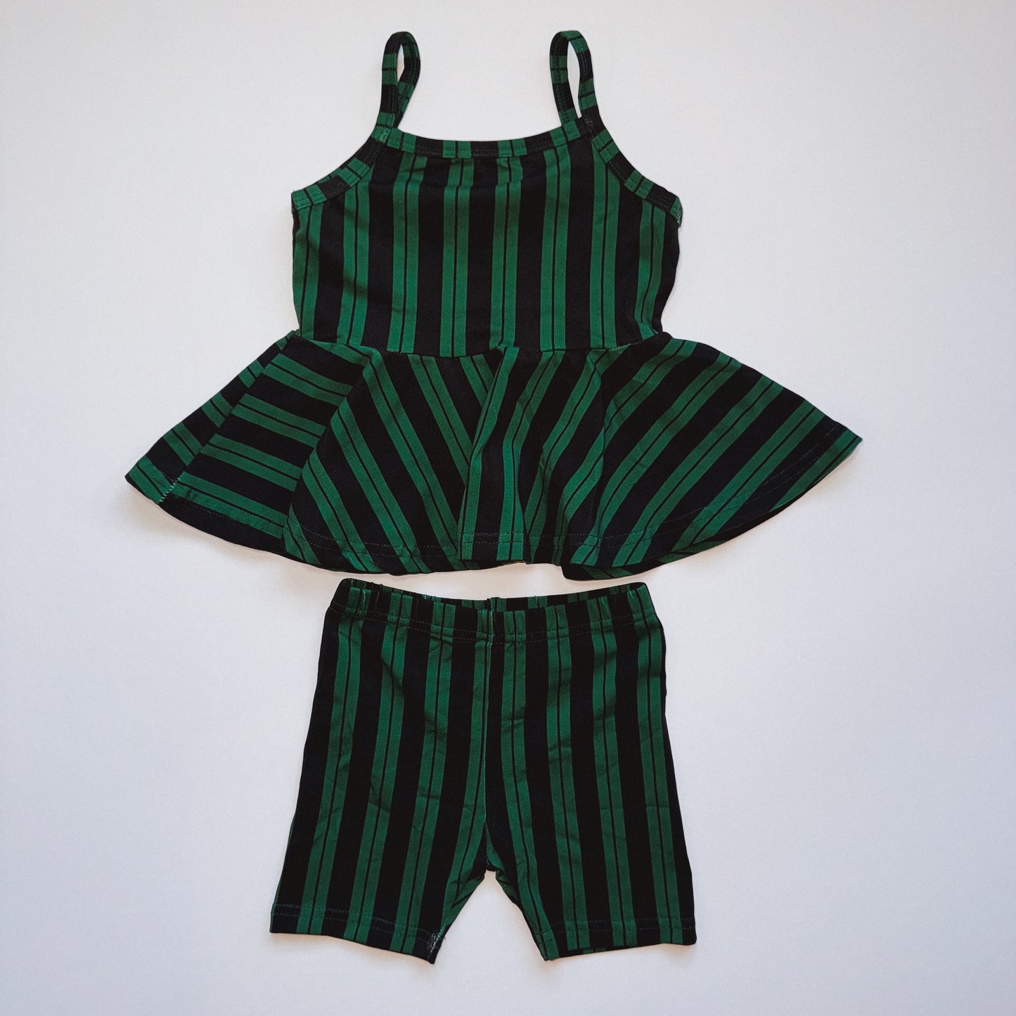 HAUNTED MANSION STRIPES / PEPLUM SET
