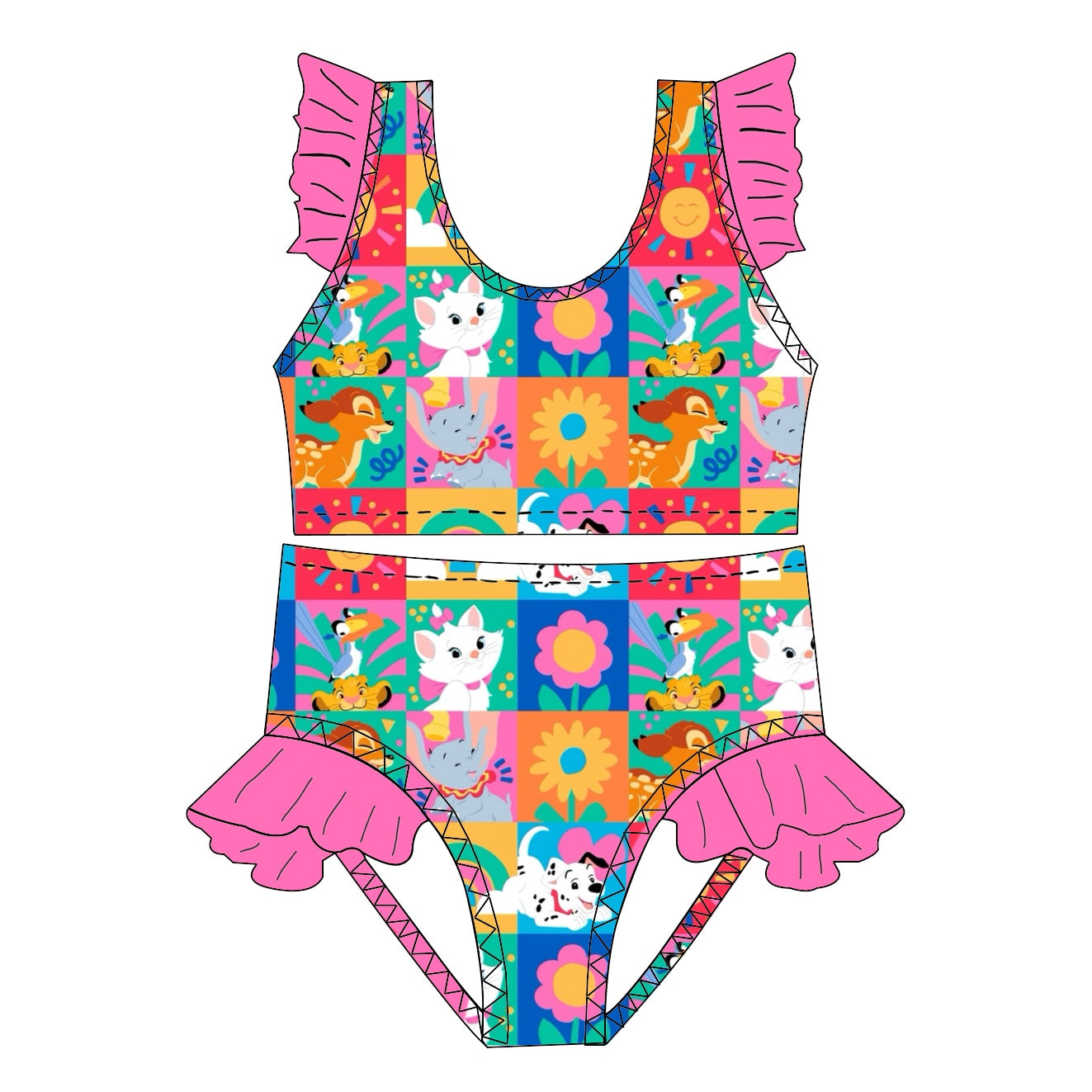 SPRING CHECK / RUFFLE SWIM