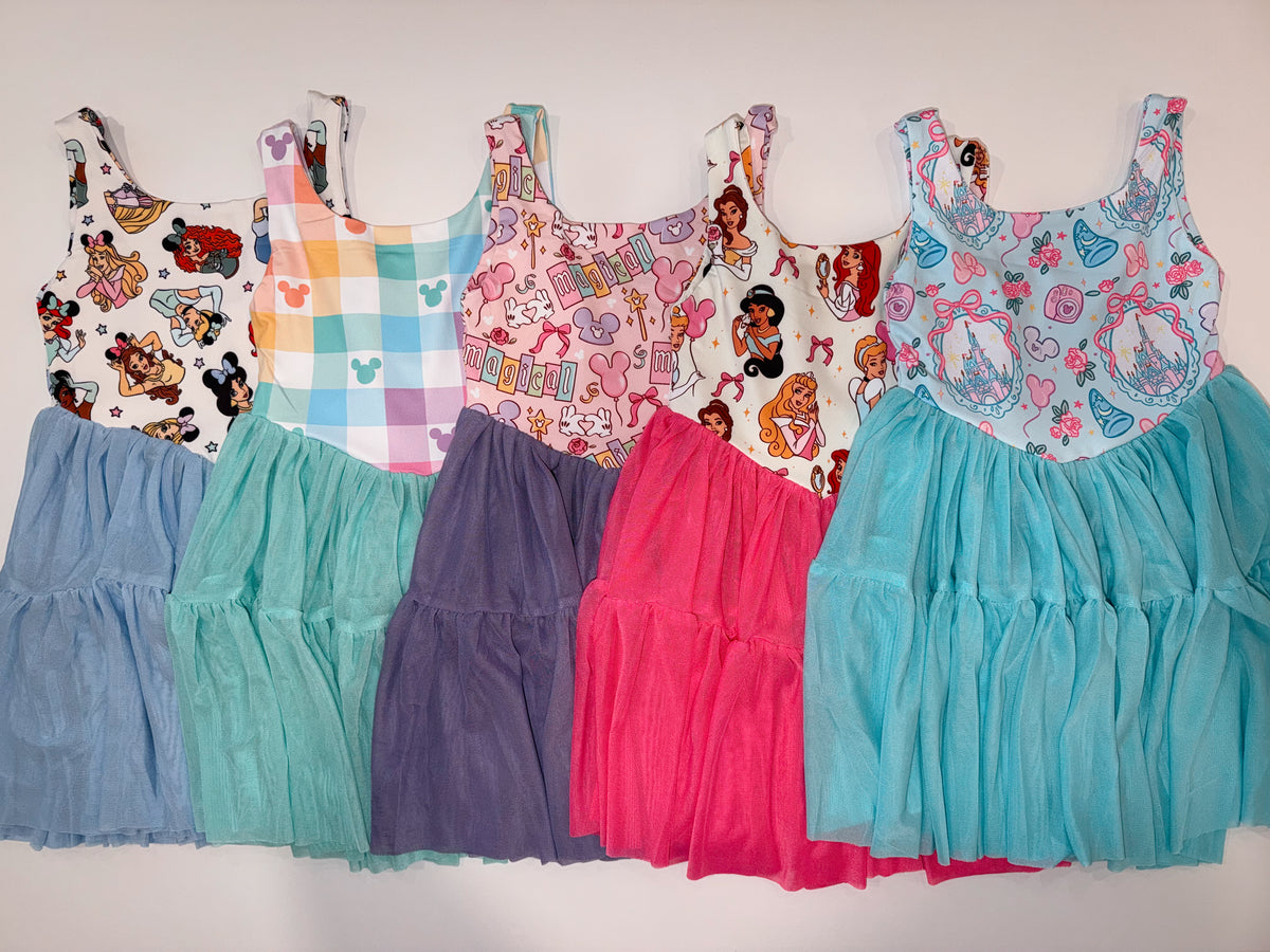 READY TO SHIP TULLE DRESSES / MULTIPLE PRINTS