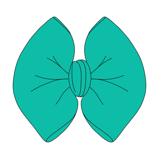 TEAL SOLID BOW