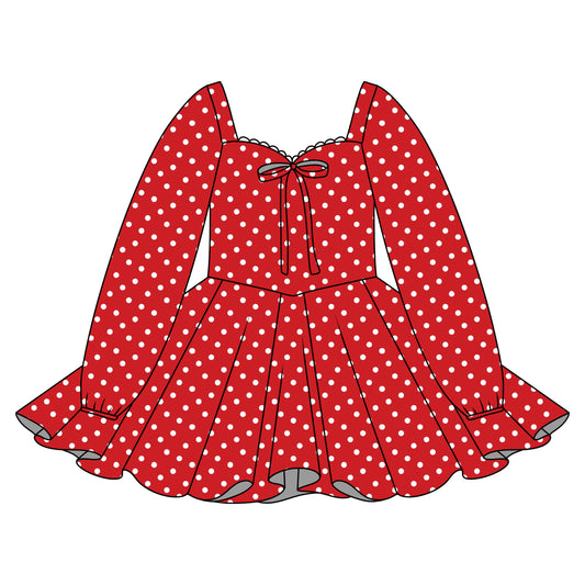 RED DOTS DRESS