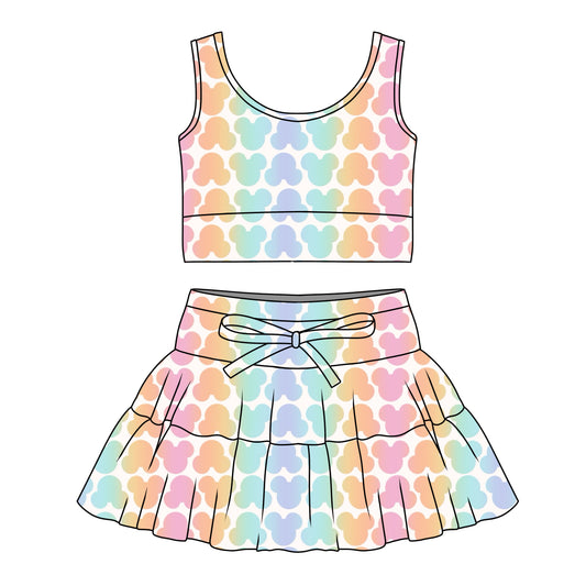 RAINBOW MICKEY / GIRLS TULLE SET