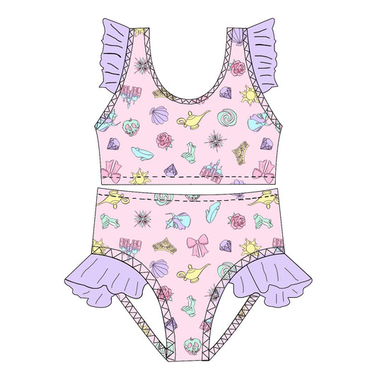 PRINCESS ICONS GIRLS SWIM SUIT
