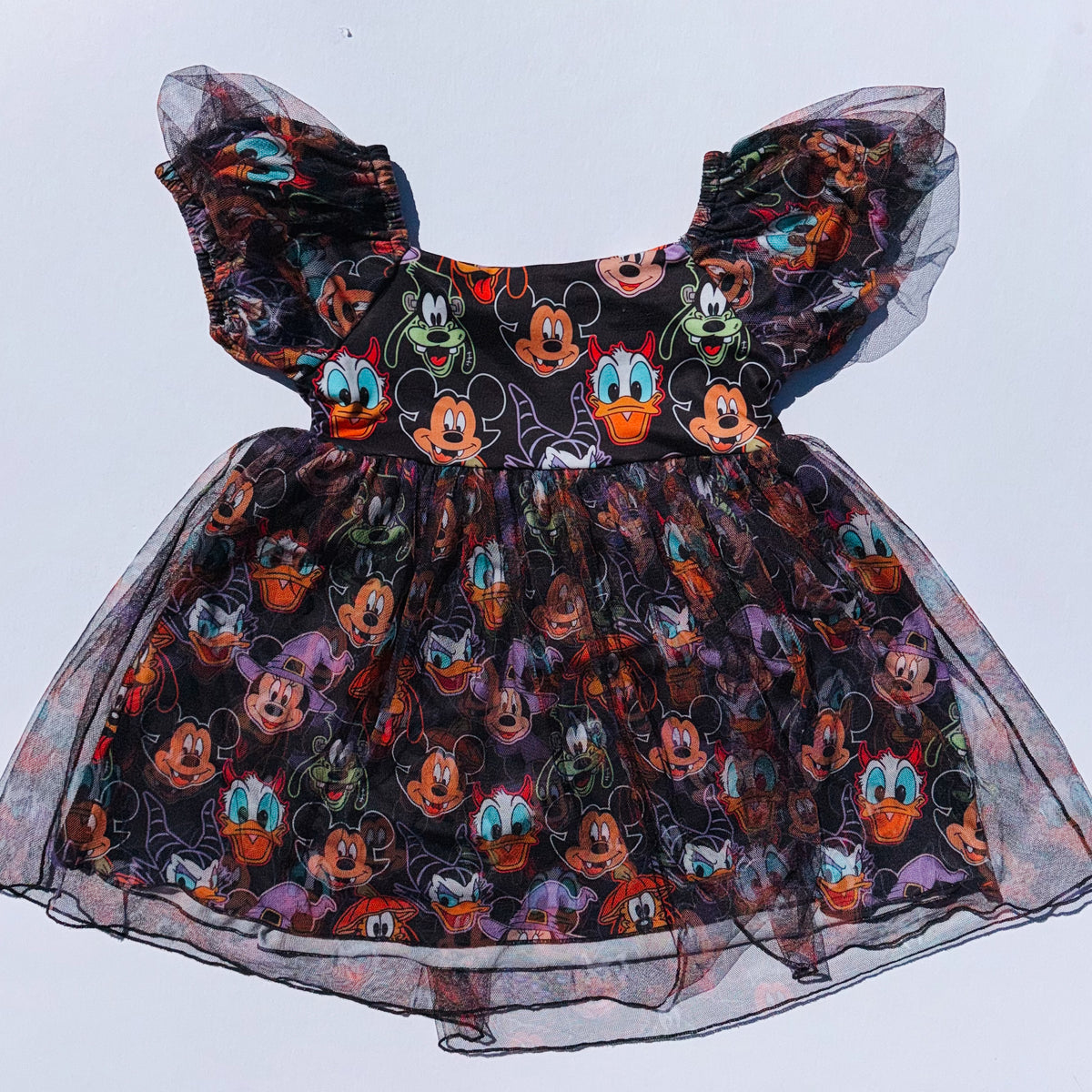 SPOOKY PALS TULLE DRESS SAMPLE SIZE 5Y
