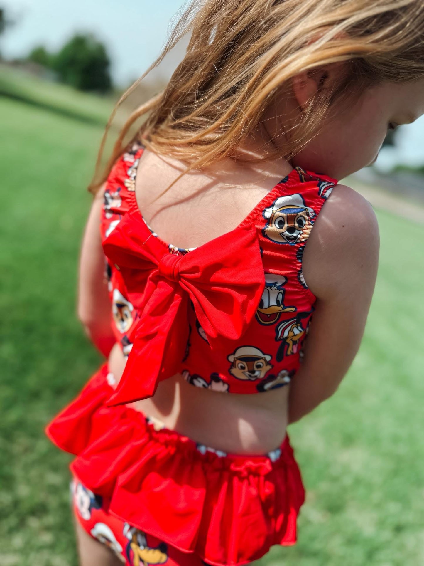 RED CRUISE / BOW SWIM SUIT